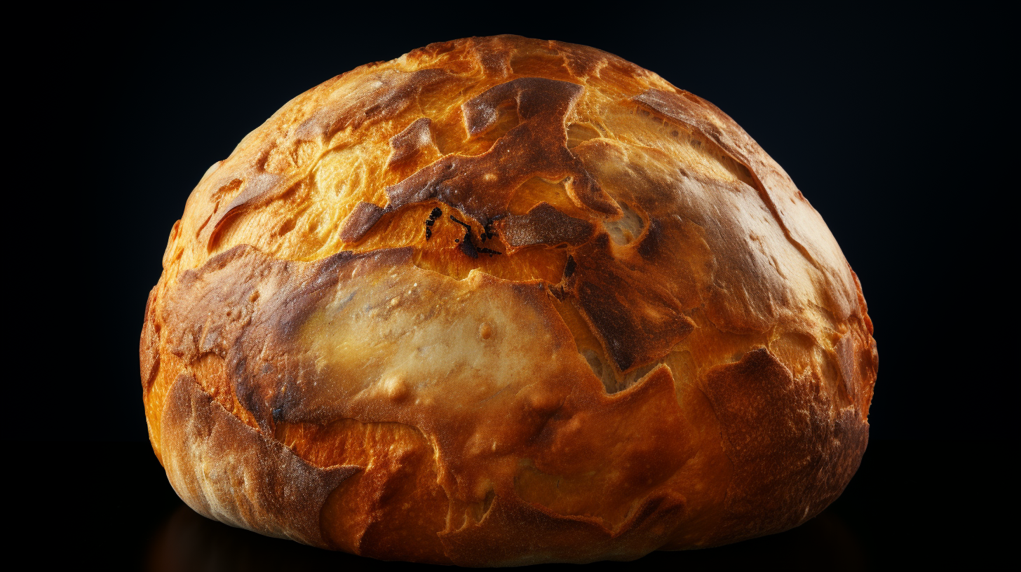 Planeta tierra hecho de pan